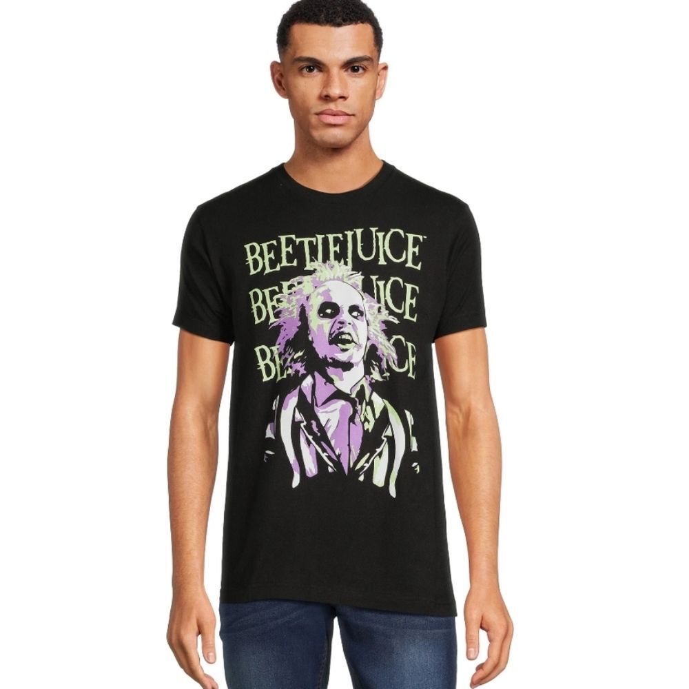 Beetlejuice Beetlejuice Beetlejuice Graphic Print S/S‎ Crewneck T-Shirt